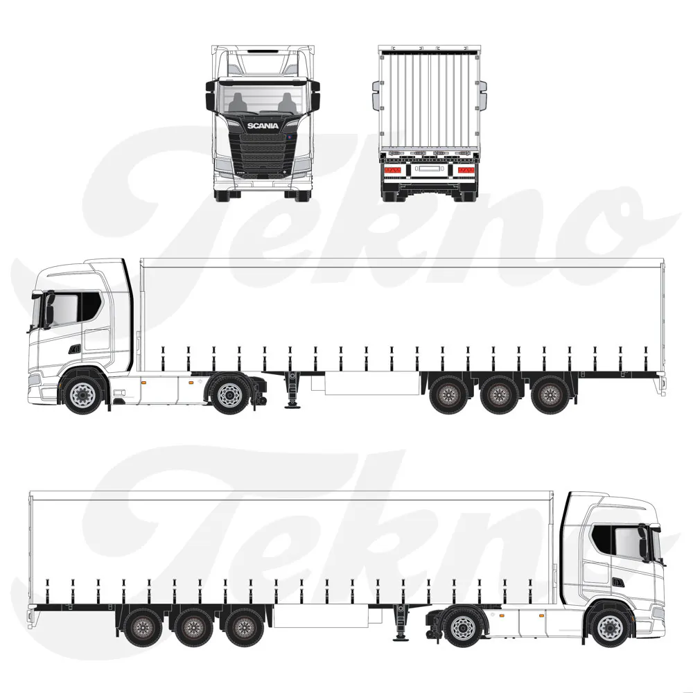 Mod 207160A+ / Scania NGS 1:87 met tautliner - Image 6